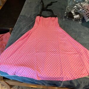 Pink Polka Dot 50 s dress